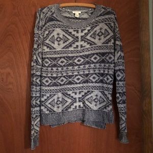 Navy and gray Forever 21 sweater